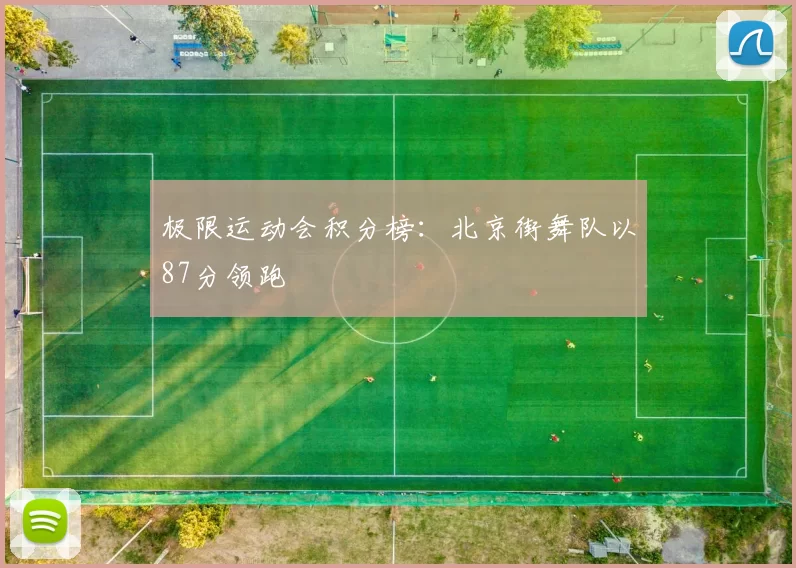 极限运动会积分榜：北京街舞队以87分领跑